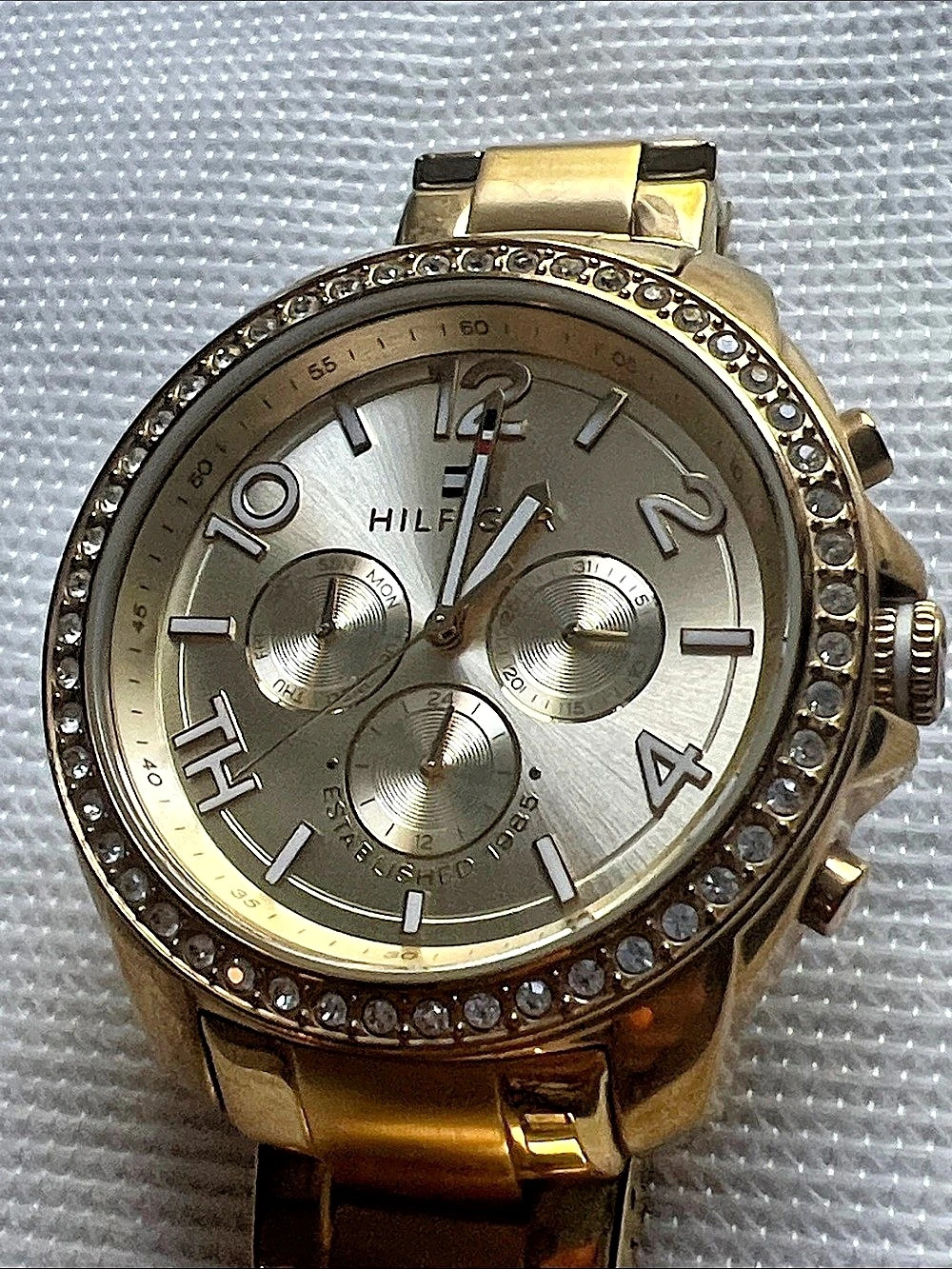 Tommy Hilfiger Gold-Tone Chronograph Watch